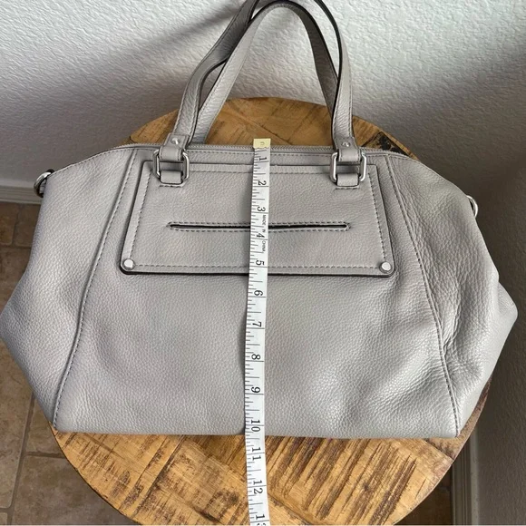 Michael Kors Gilmore East West Satchel Pebbled Leather Bag - Picture 15 of 17